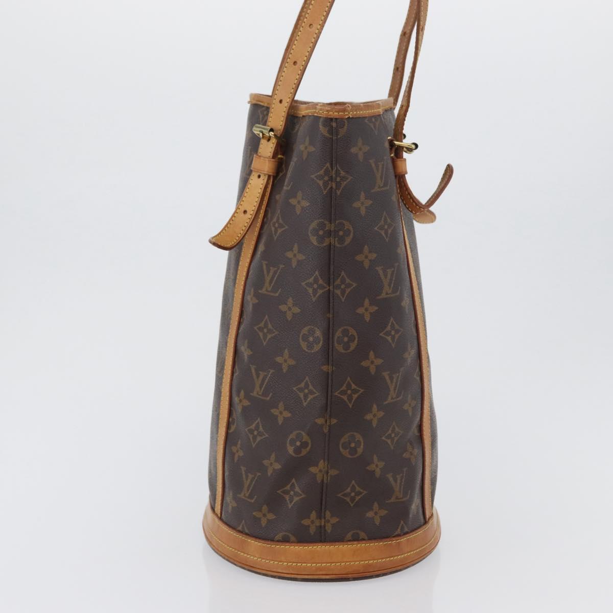 LOUIS VUITTON Monogram Bucket GM Shoulder Bag M42236 LV Auth 169697