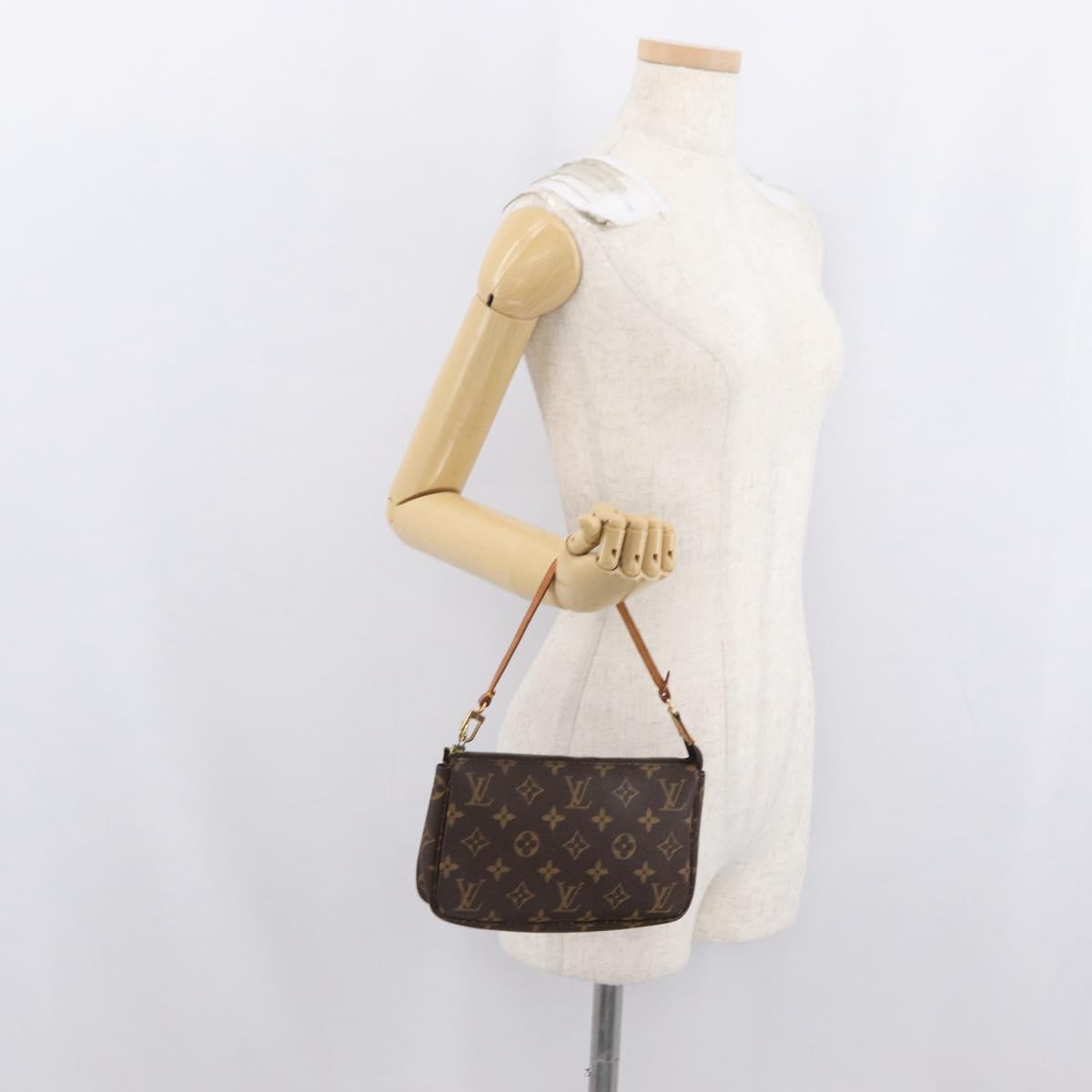 LOUIS VUITTON Monogram Pochette Accessoires Pouch M51980 LV Auth 169706