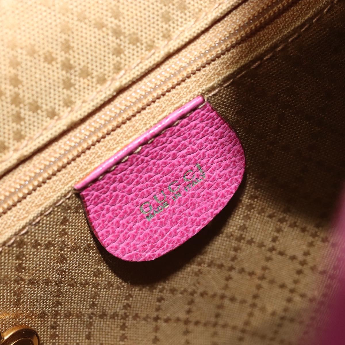 GUCCI Bamboo Backpack Suede Leather Black Gold 003 2058 0039 Auth 169733V