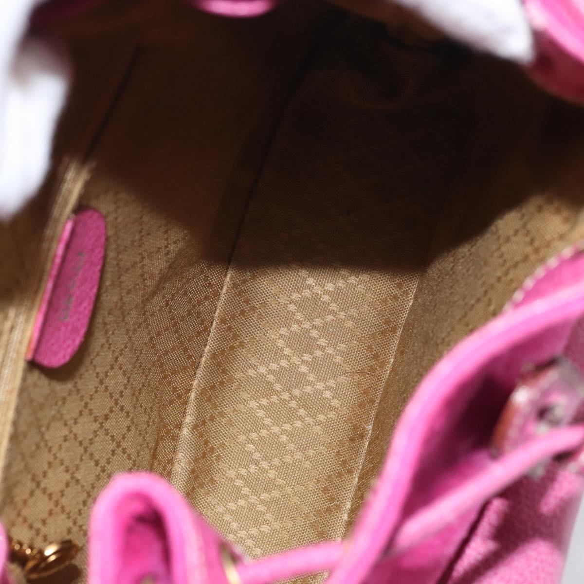 GUCCI Bamboo Backpack Suede Leather Black Gold 003 2058 0039 Auth 169733V