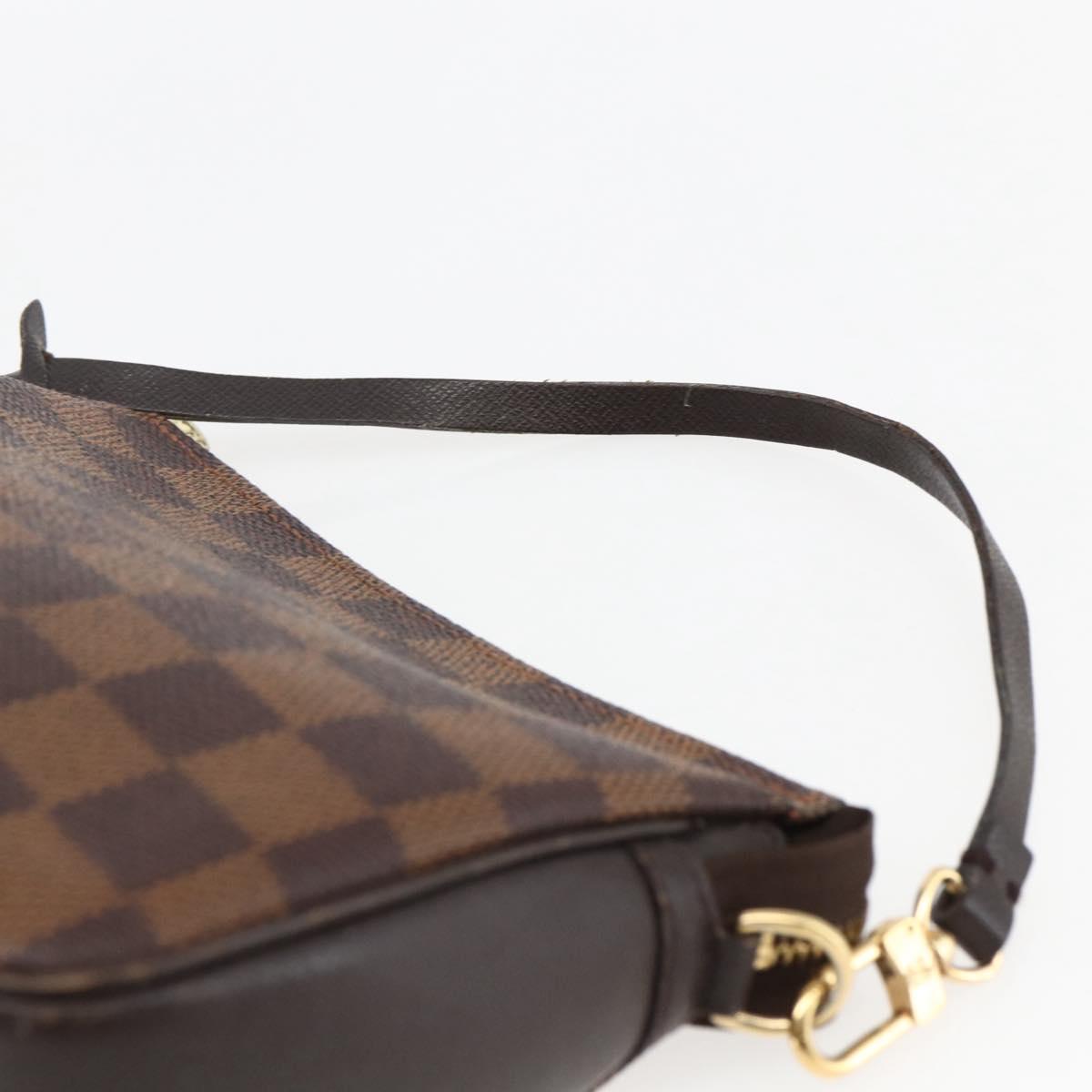 LOUIS VUITTON Damier Ebene Trousse makeup Pouch N51982 LV Auth 169744
