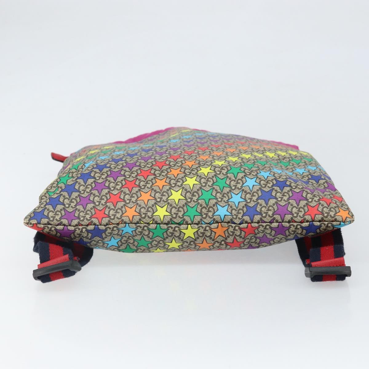 GUCCI Children's Sherry Line GG Supreme Backpack PVC Red 550775 Auth 169760V