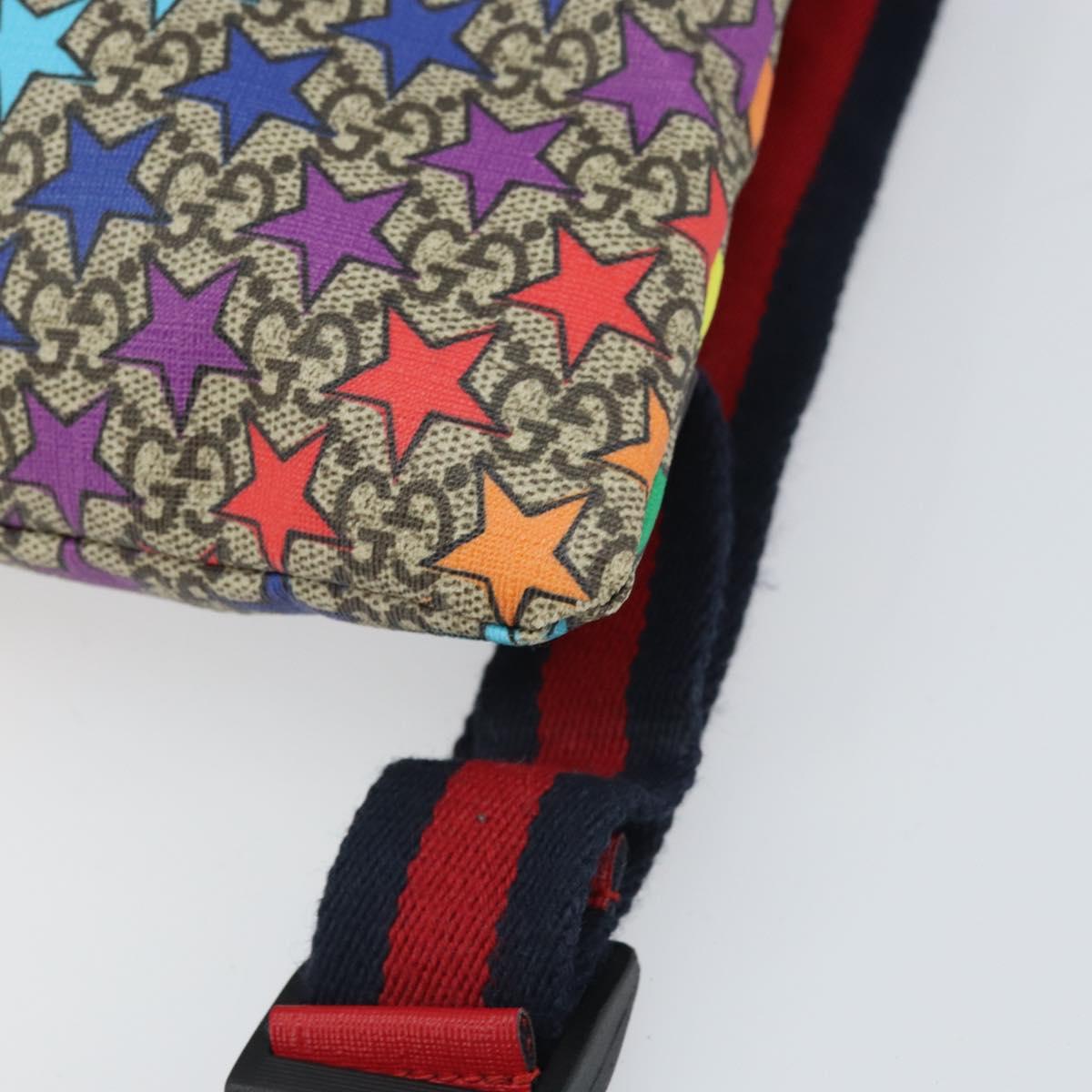 GUCCI Children's Sherry Line GG Supreme Backpack PVC Red 550775 Auth 169760V