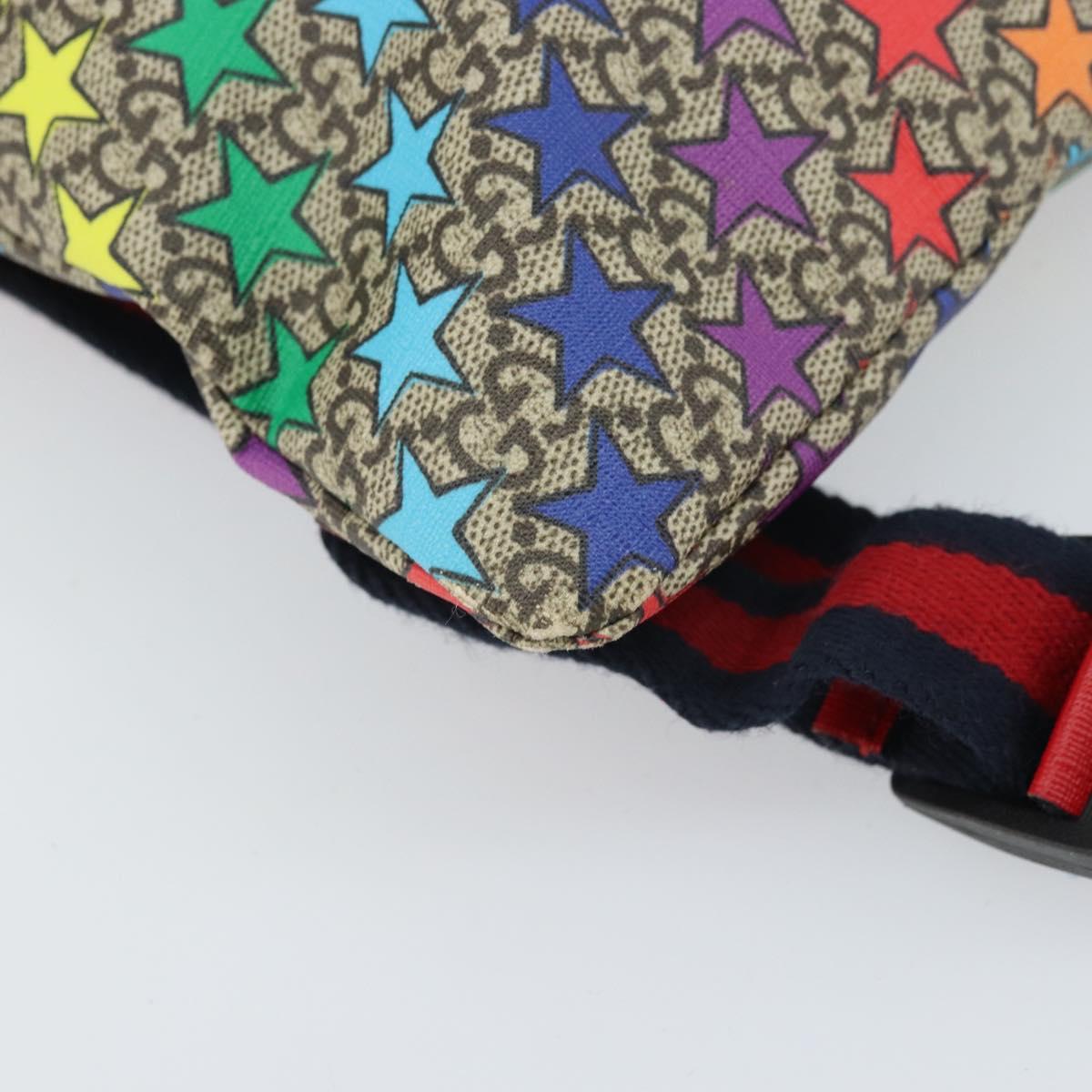 GUCCI Children's Sherry Line GG Supreme Backpack PVC Red 550775 Auth 169760V