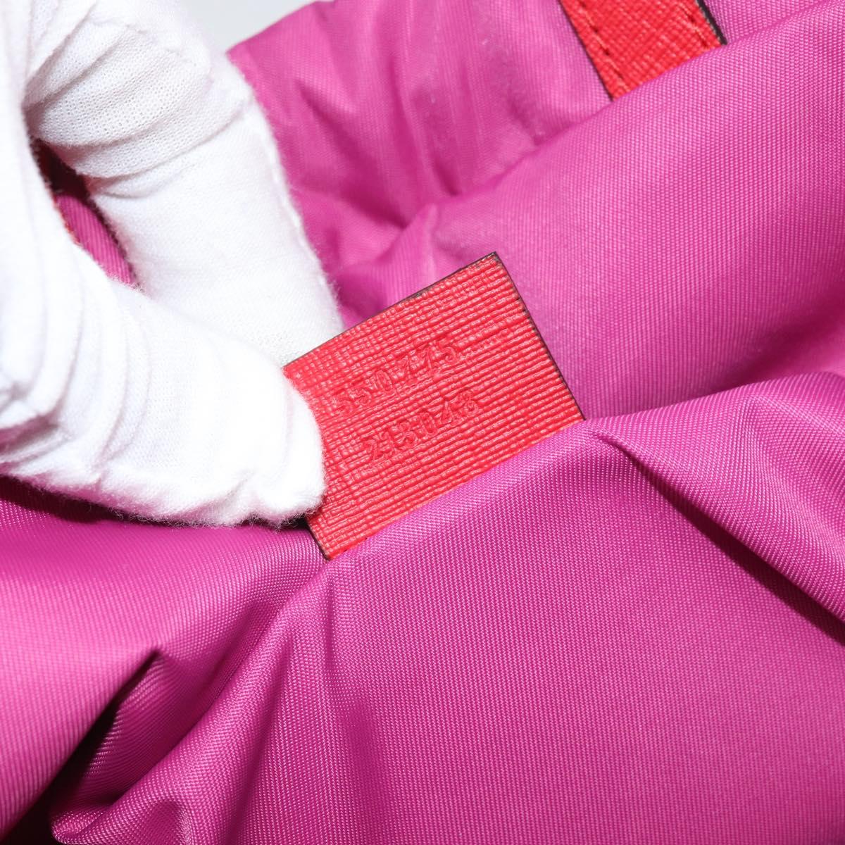 GUCCI Children's Sherry Line GG Supreme Backpack PVC Red 550775 Auth 169760V