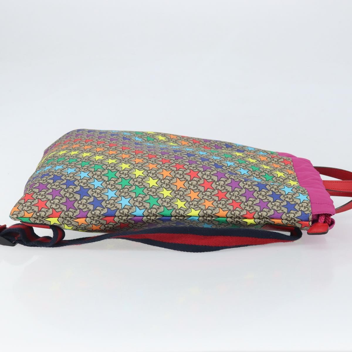 GUCCI Children's Sherry Line GG Supreme Backpack PVC Red 550775 Auth 169760V