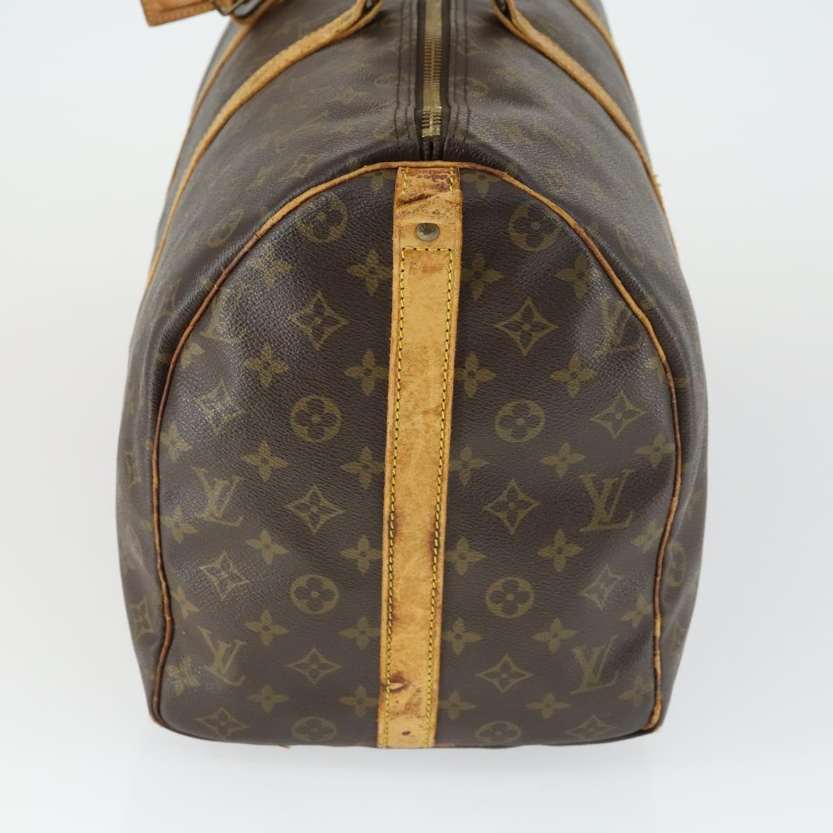 LOUIS VUITTON Monogram Keepall Bandouliere 50 Boston Bag M41416 LV Auth 169785