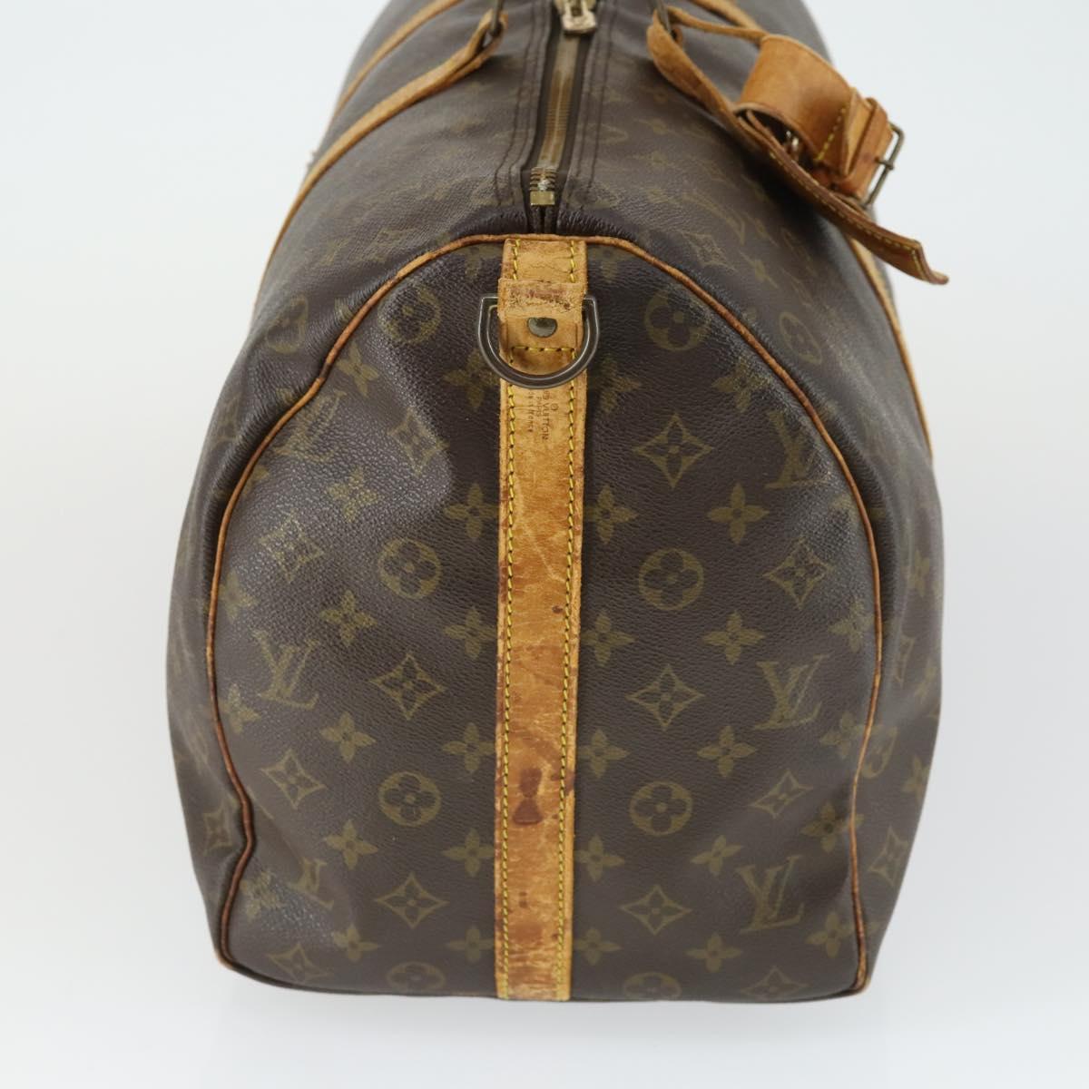 LOUIS VUITTON Monogram Keepall Bandouliere 50 Boston Bag M41416 LV Auth 169785