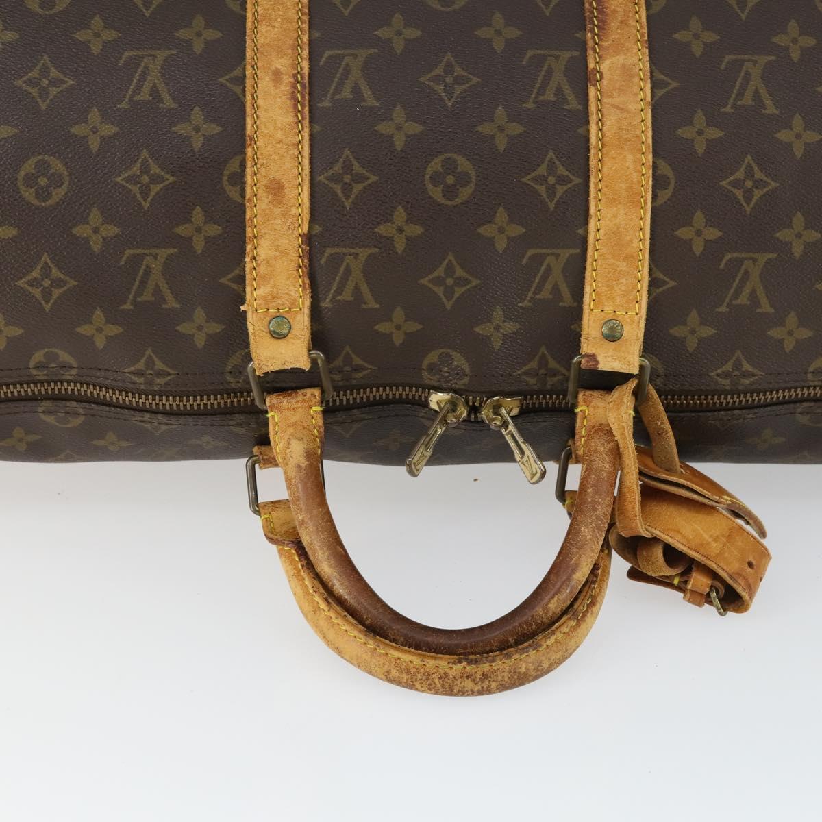 LOUIS VUITTON Monogram Keepall Bandouliere 50 Boston Bag M41416 LV Auth 169785