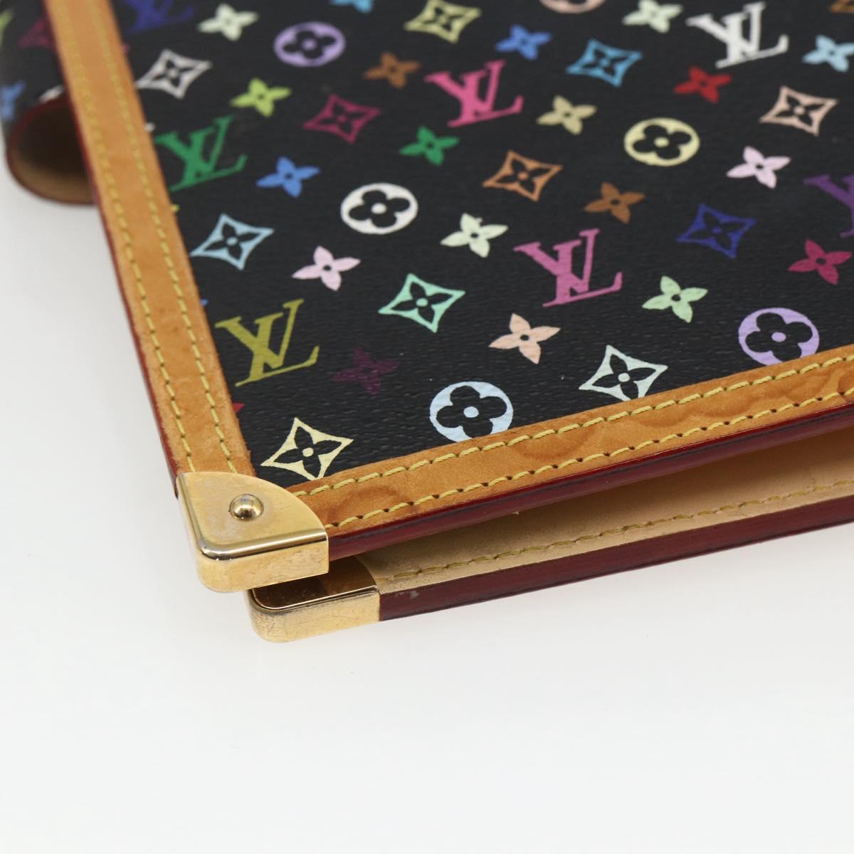 LOUIS VUITTON Multicolor Agenda GM Day Planner Cover Black R20893 Auth 169786SAV