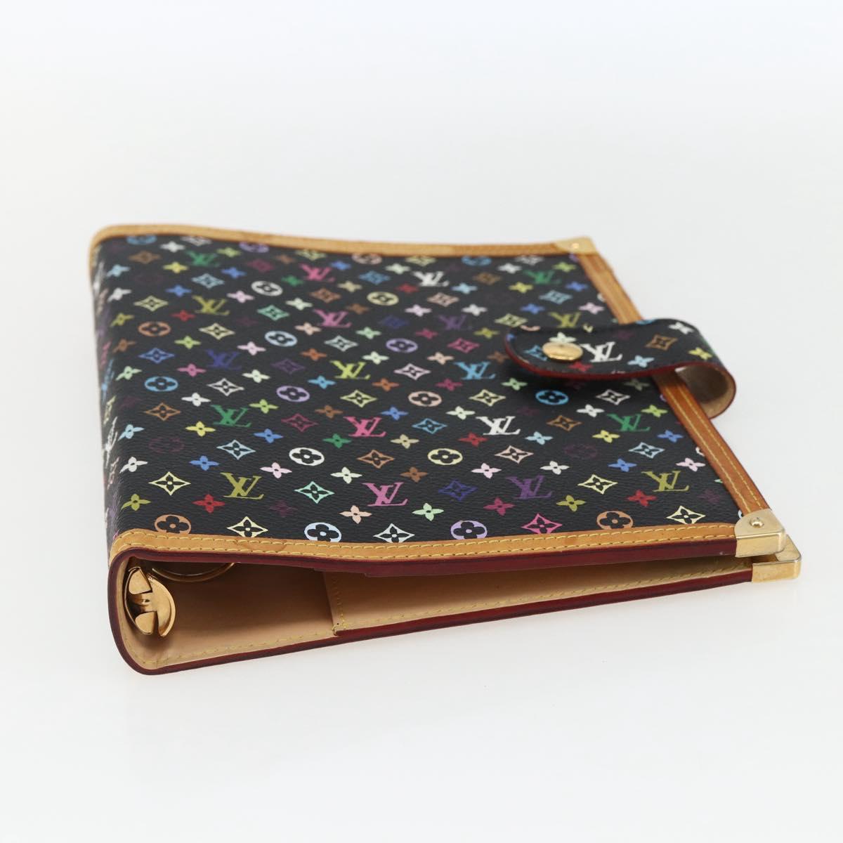 LOUIS VUITTON Multicolor Agenda GM Day Planner Cover Black R20893 Auth 169786SAV
