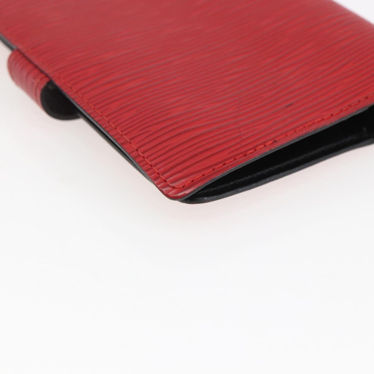 LOUIS VUITTON Epi Agenda PM Day Planner Cover Red R20057 LV Auth 169789