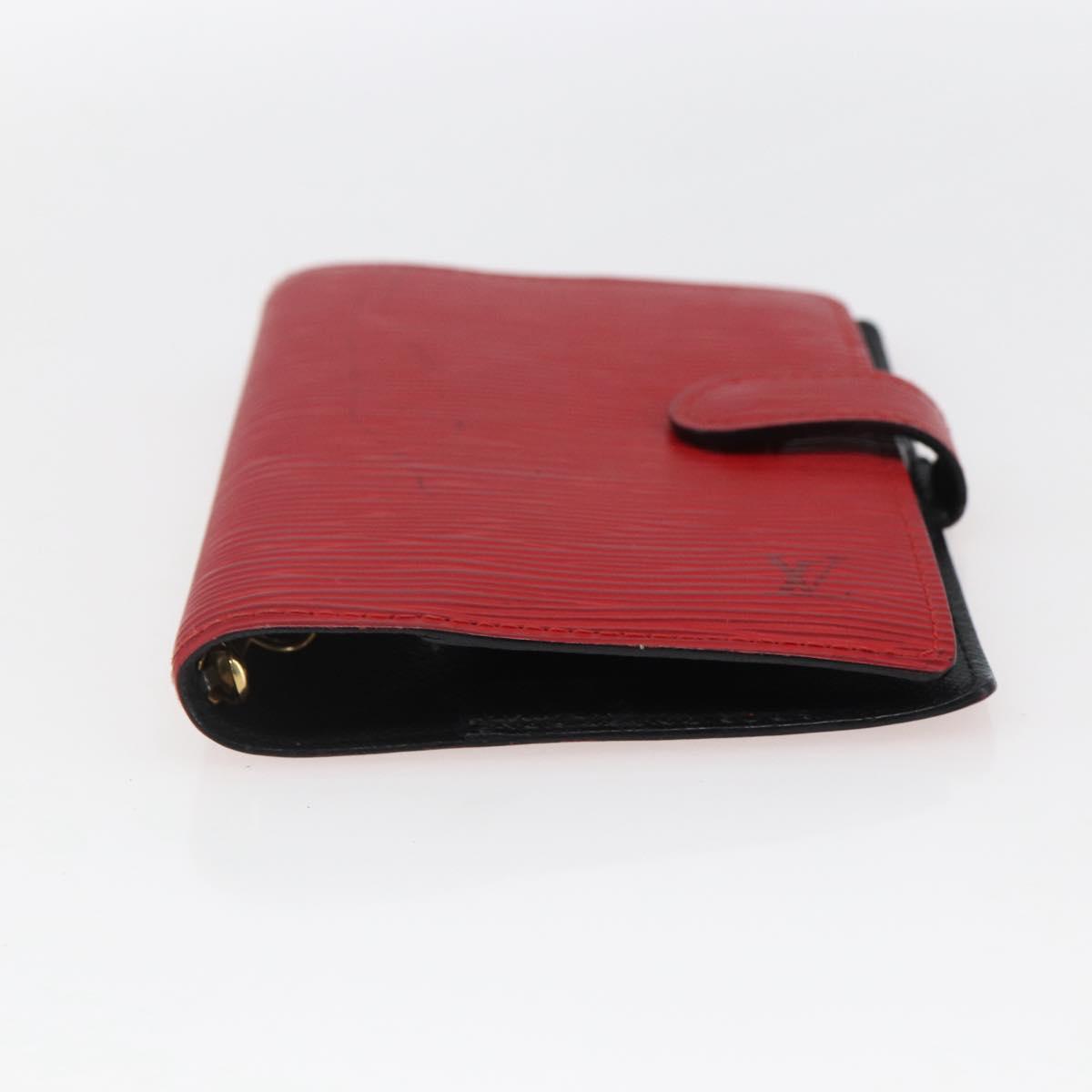 LOUIS VUITTON Epi Agenda PM Day Planner Cover Red R20057 LV Auth 169789