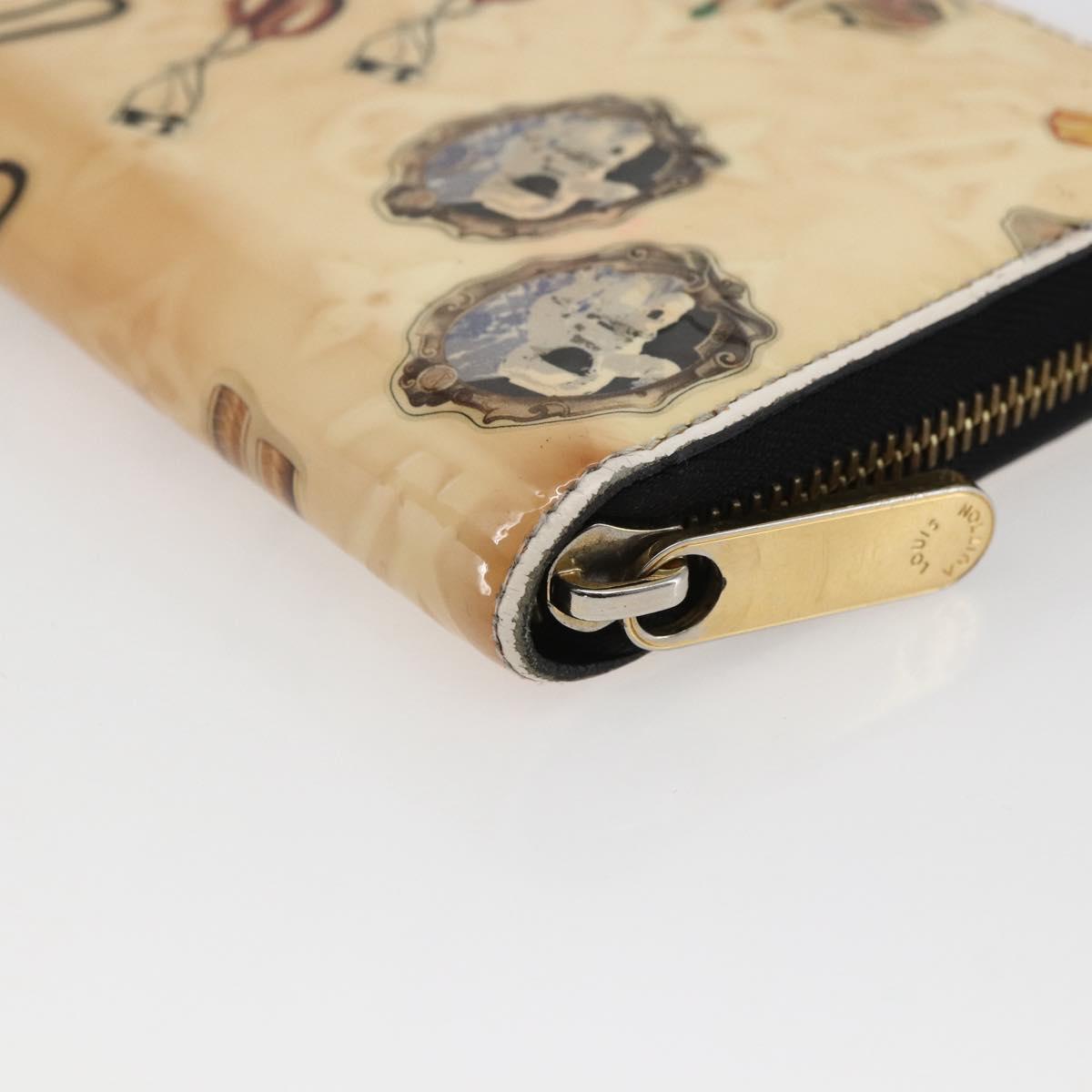 LOUIS VUITTON Monogram Vernis Nicolas Ghesquire Zippy Wallet M50370 Auth 169792