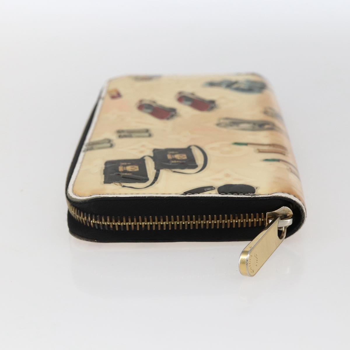 LOUIS VUITTON Monogram Vernis Nicolas Ghesquire Zippy Wallet M50370 Auth 169792