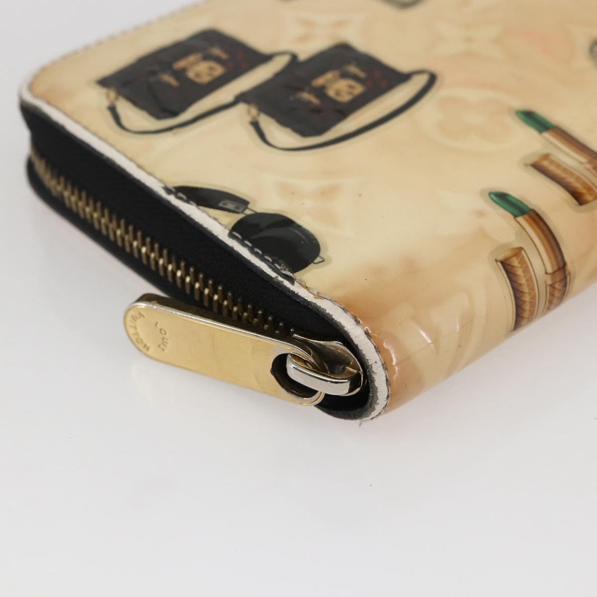 LOUIS VUITTON Monogram Vernis Nicolas Ghesquire Zippy Wallet M50370 Auth 169792