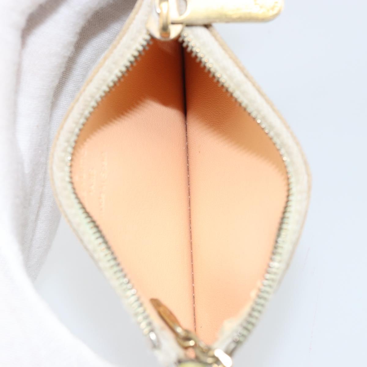 LOUIS VUITTON Monogram Multicolor Pochette Cles Purse White M92655 Auth 169794
