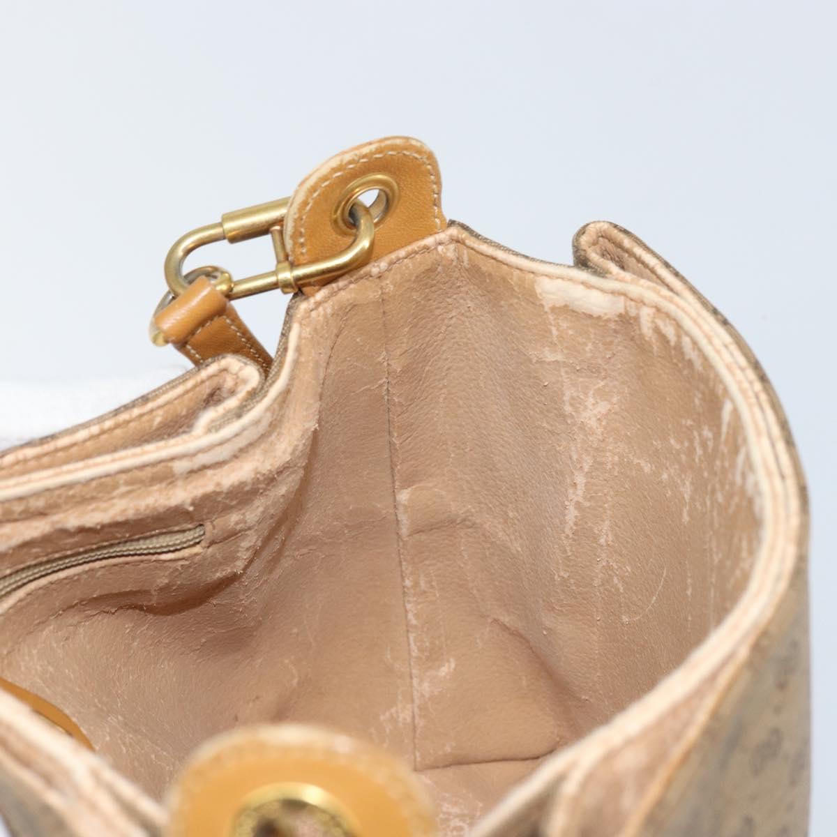 GUCCI Micro GG Supreme Shoulder Bag PVC Beige Gold 001 099 4084 Auth 169812