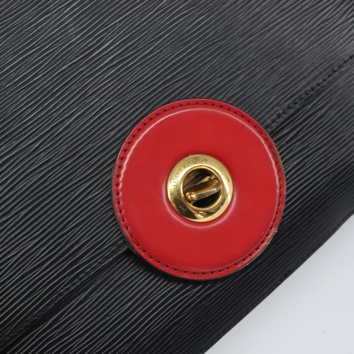 LOUIS VUITTON Epi Free Run Bicolor Shoulder Bag Red Black M52417 LV Auth 169843