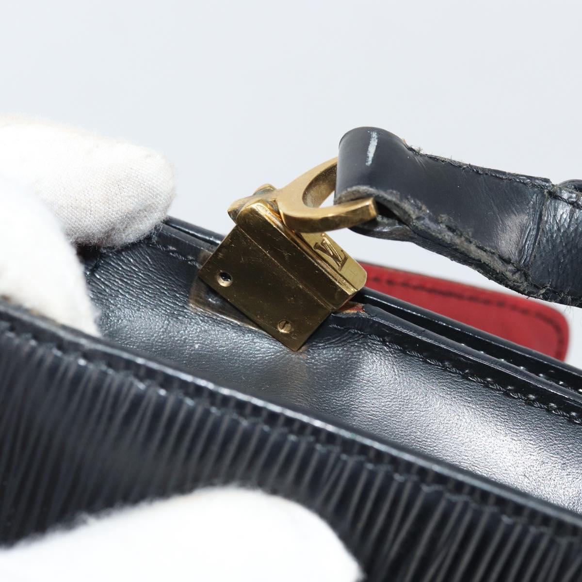 LOUIS VUITTON Epi Free Run Bicolor Shoulder Bag Red Black M52417 LV Auth 169843