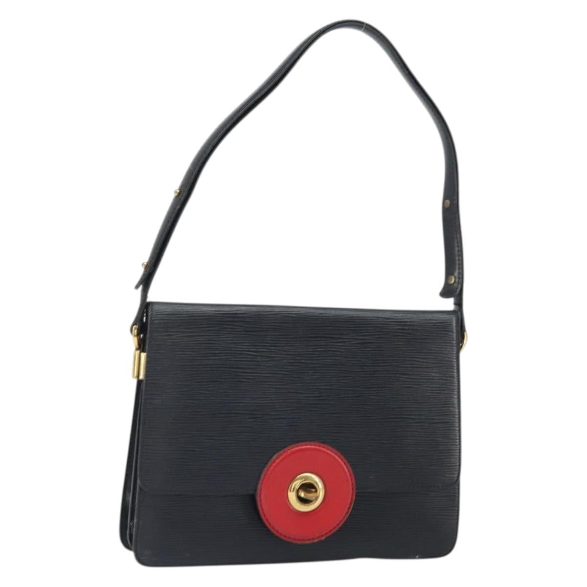 LOUIS VUITTON Epi Free Run Bicolor Shoulder Bag Red Black M52417 LV Auth 169843