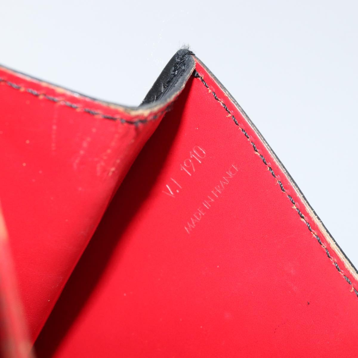 LOUIS VUITTON Epi Free Run Bicolor Shoulder Bag Red Black M52417 LV Auth 169843