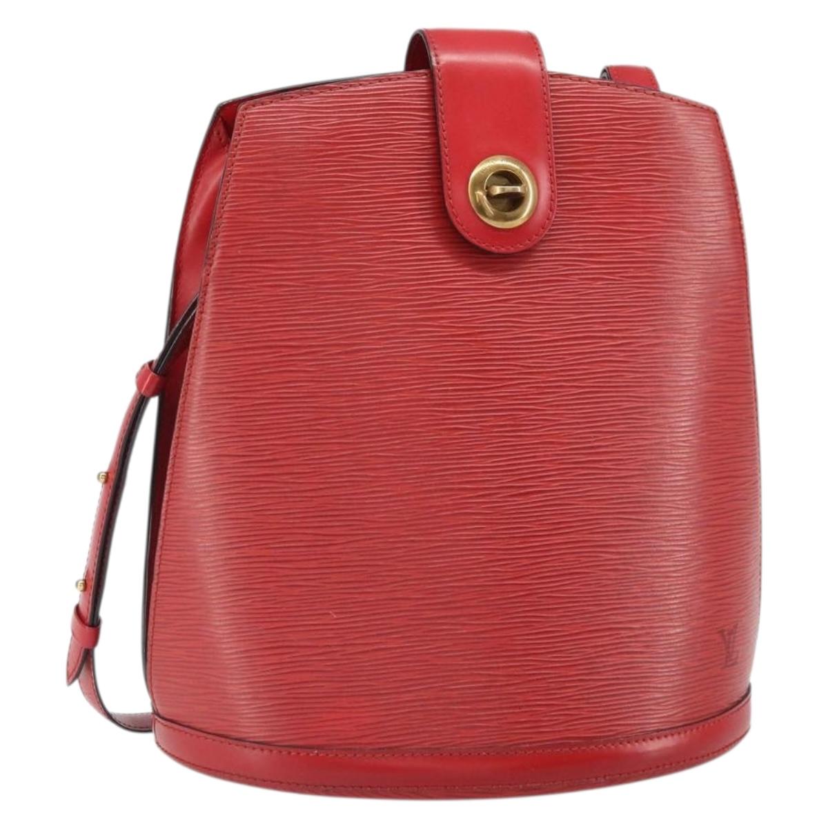 LOUIS VUITTON Epi Cluny Shoulder Bag Red M52257 LV Auth 169849