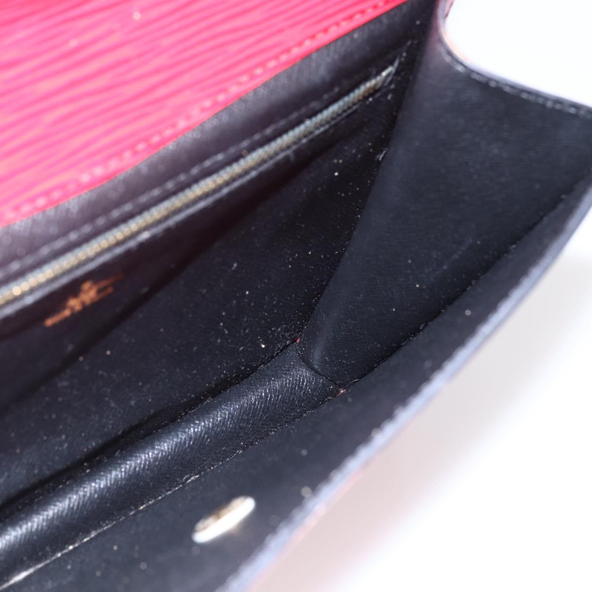 LOUIS VUITTON Epi Montaigne 23 Clutch Bag Red M52667 LV Auth 169852