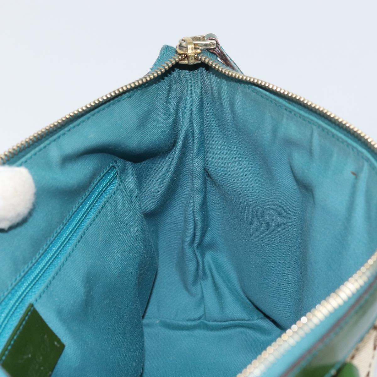 GUCCI Abbey GG Canvas Hand Bag Beige Gold 141471 Auth 169868