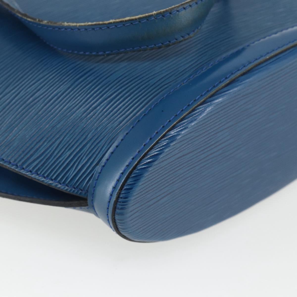LOUIS VUITTON Epi Saint Jacques Shoulder Bag Blue M52275 LV Auth 169873