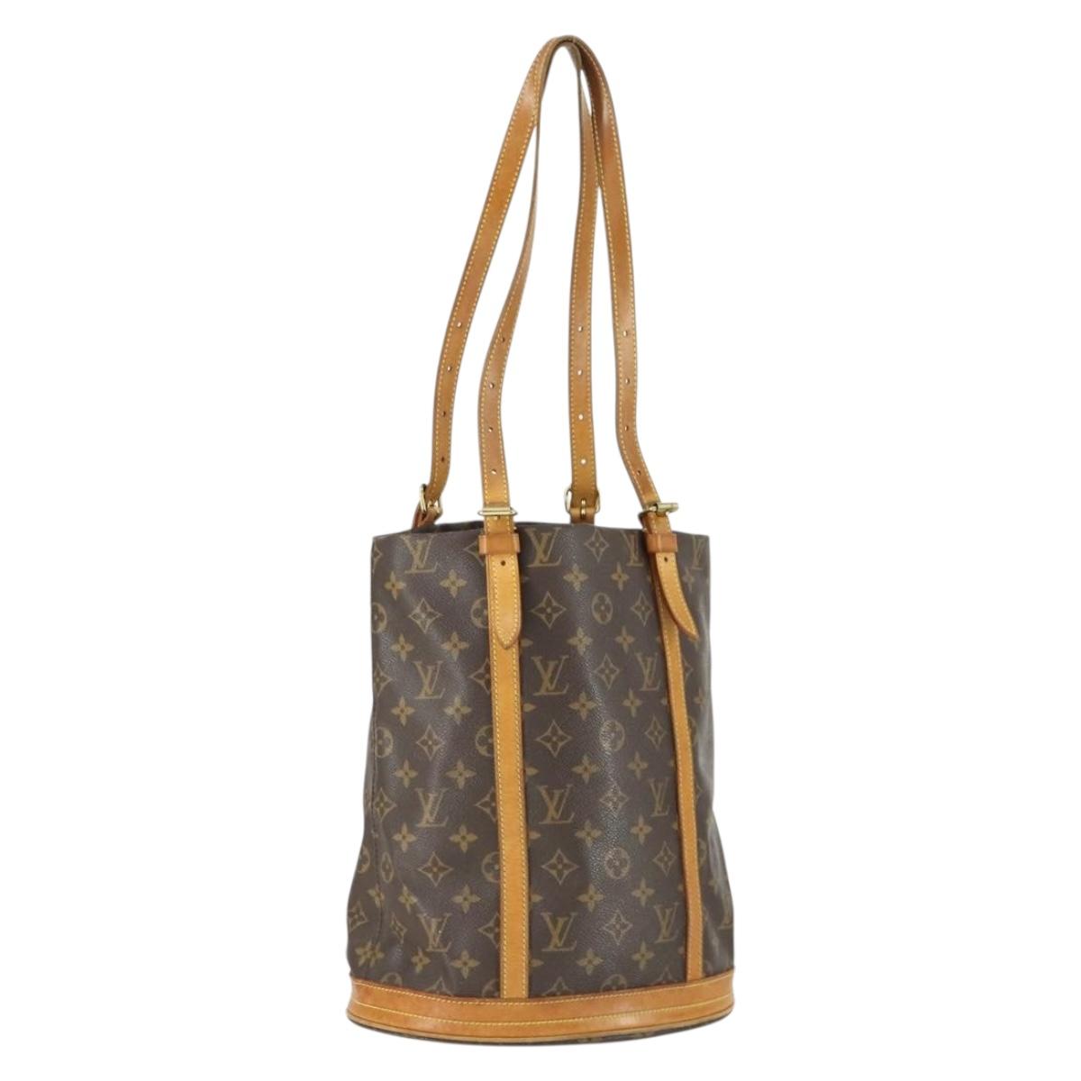 LOUIS VUITTON Monogram Bucket GM Shoulder Bag M42236 LV Auth 169884