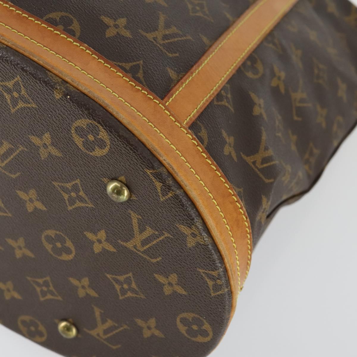 LOUIS VUITTON Monogram Bucket GM Shoulder Bag M42236 LV Auth 169884