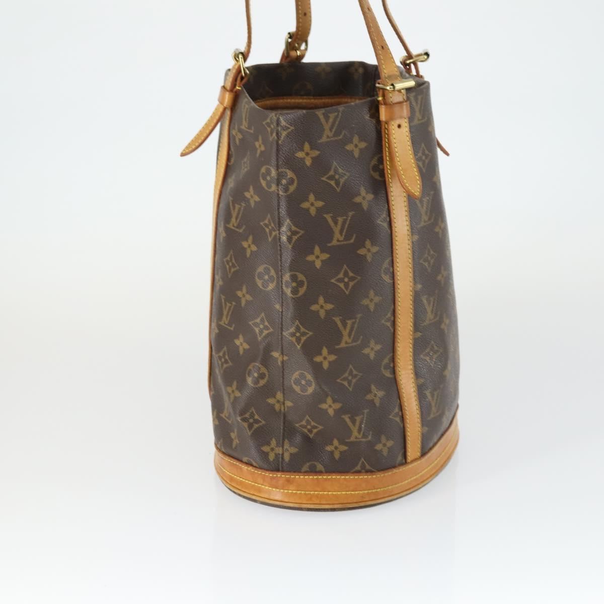 LOUIS VUITTON Monogram Bucket GM Shoulder Bag M42236 LV Auth 169884