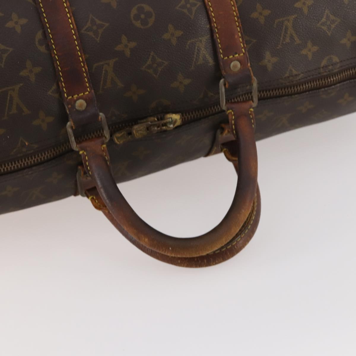 LOUIS VUITTON Monogram Keepall 50 Boston Bag M41426 LV Auth 169886