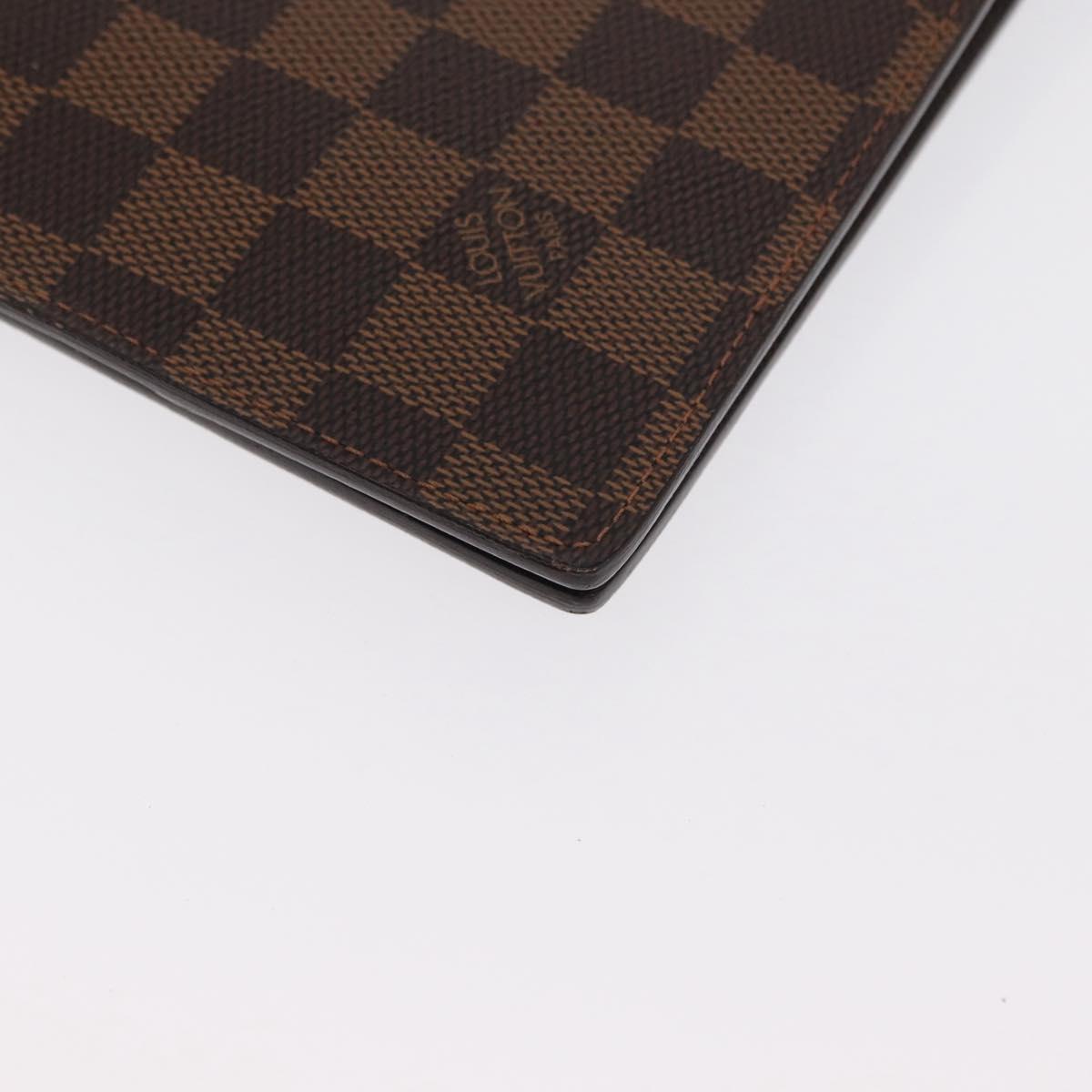 LOUIS VUITTON Damier Ebene Agenda GM Day Planner Cover R20107 LV Auth 169889SAV