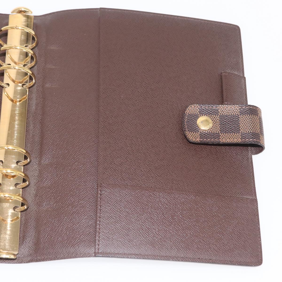LOUIS VUITTON Damier Ebene Agenda GM Day Planner Cover R20107 LV Auth 169889SAV