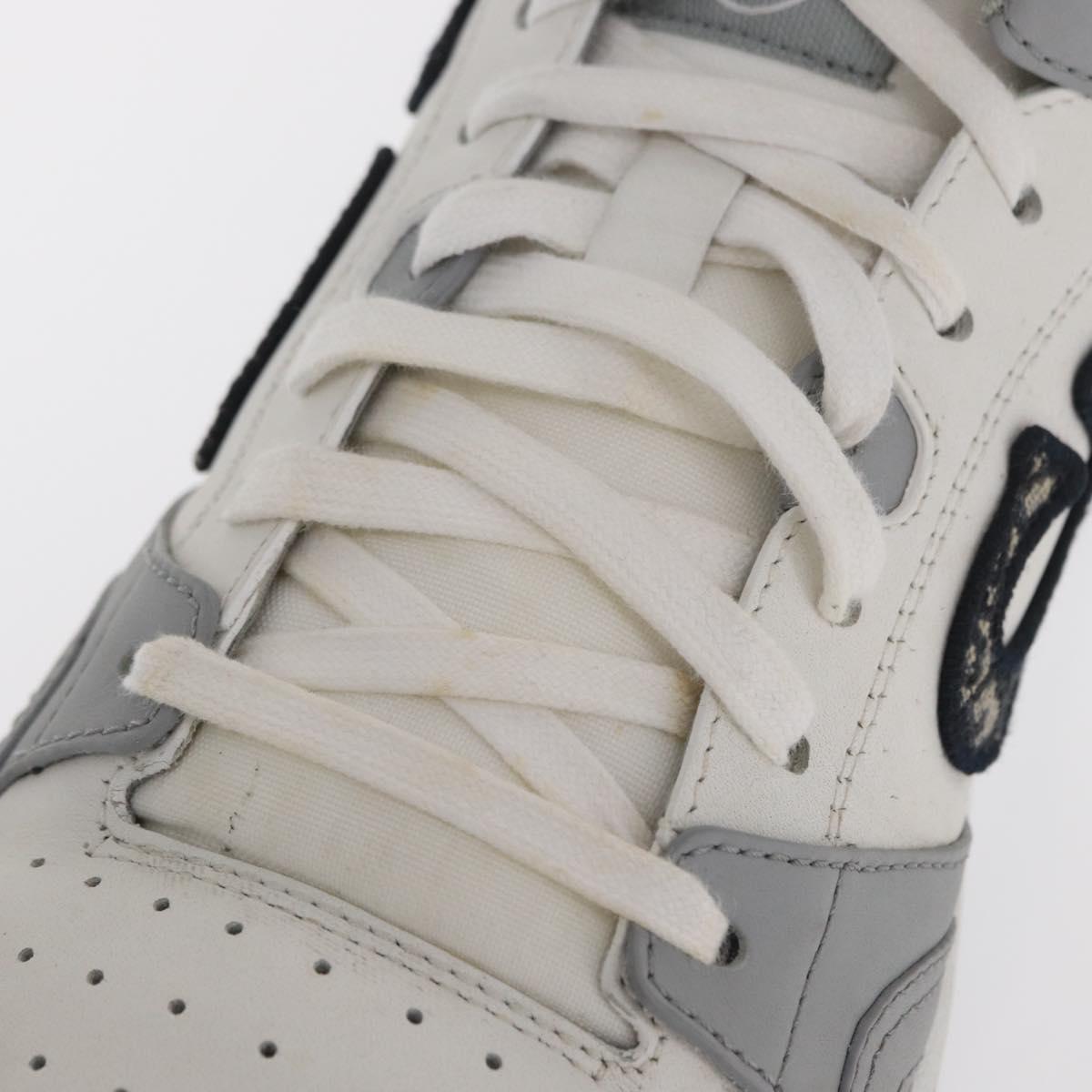Christian Dior Trotter Canvas Dribble Low Top Sneakers B57 Gray Auth 169910M