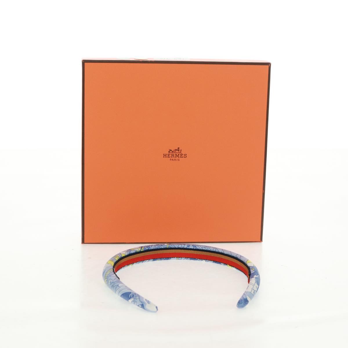 HERMES Elsa Katyusha Silk Blue Auth 169912SAV