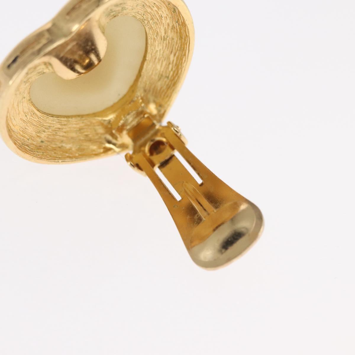 Christian Dior Earring Brooch metal Gold Tone Auth 169930V