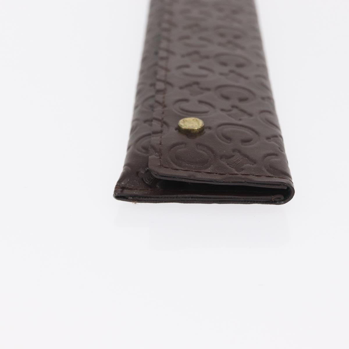 CELINE C Macadam Canvas Japanese Fan Brown Auth 169931V