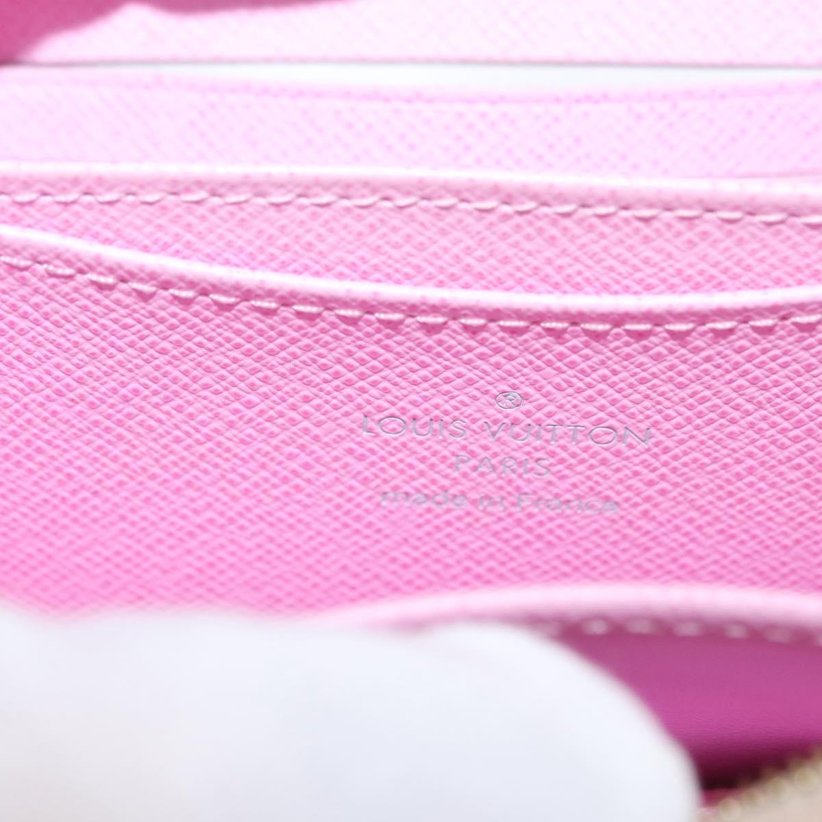 LOUIS VUITTON Monogram Multicolor Zippy Coin Purse White M93741 Auth 169934