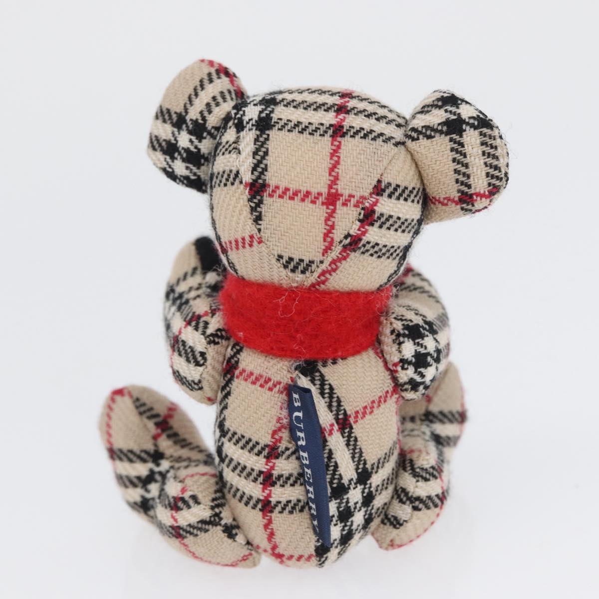 BURBERRY Nova Check Teddy Bear Beige Auth 169936