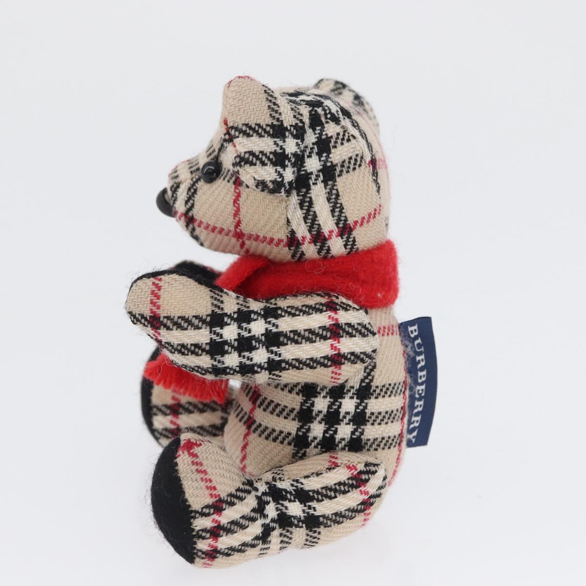 BURBERRY Nova Check Teddy Bear Beige Auth 169936