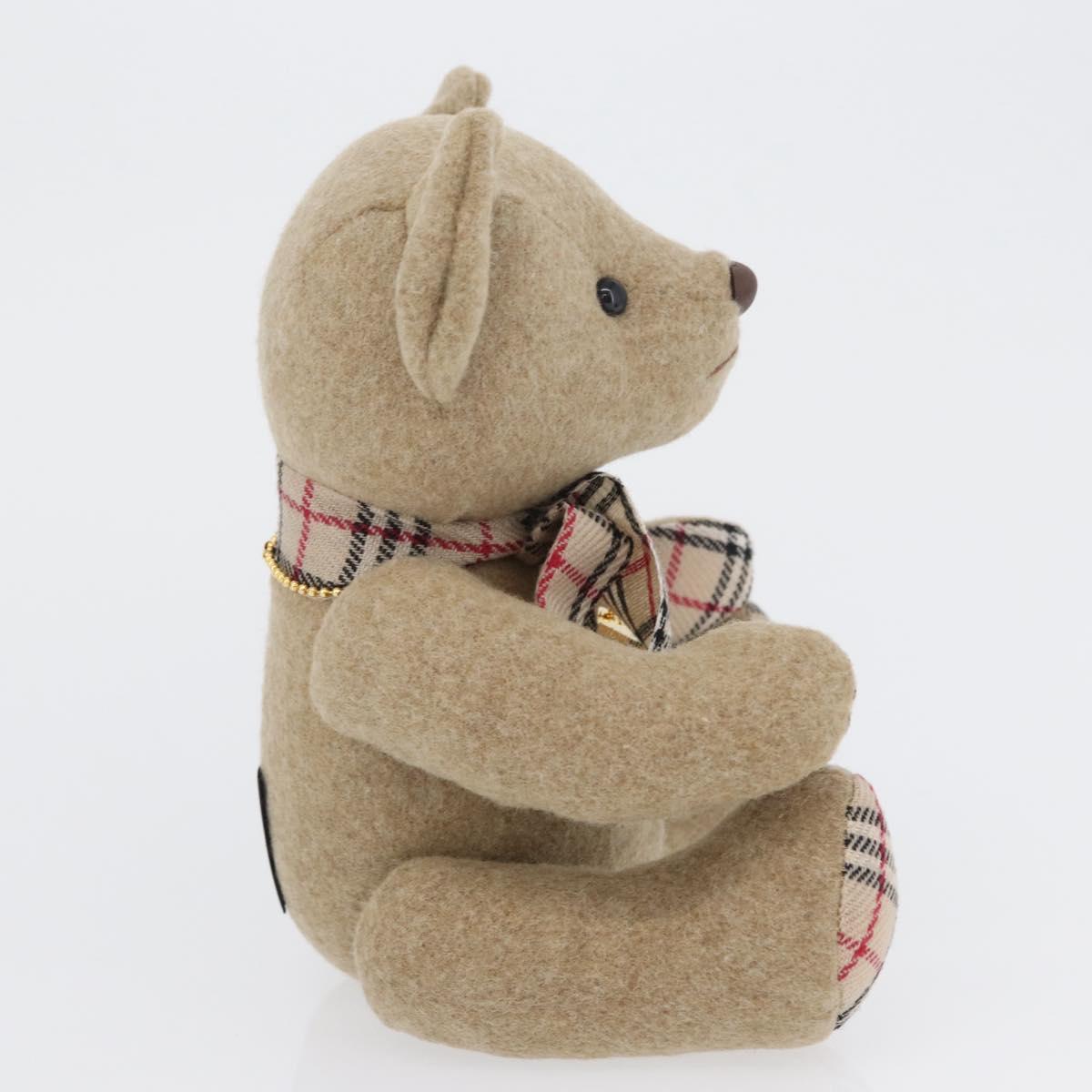 BURBERRY Nova Check Teddy Bear Beige Auth 169936