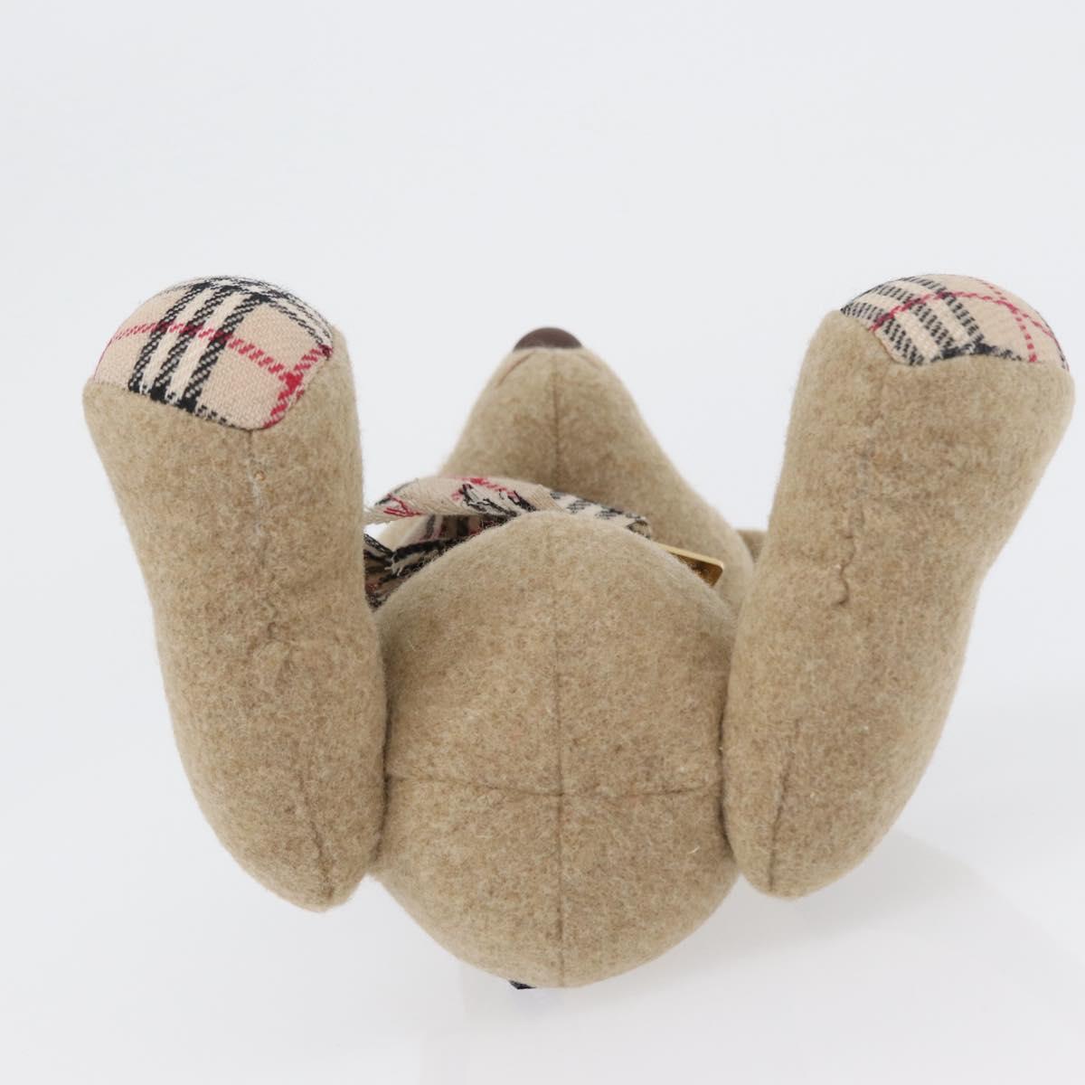 BURBERRY Nova Check Teddy Bear Beige Auth 169936