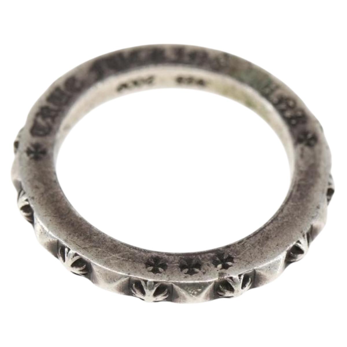 Chrome Hearts TFP CH Plus Punk Ring Ring Ag925 Silver Auth 169943SM