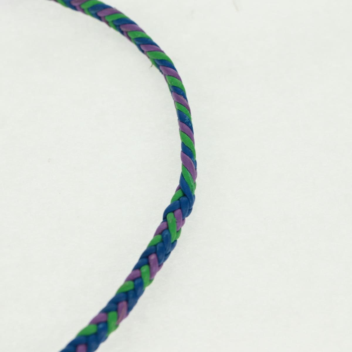 LOUIS VUITTON Brass Friendship Bracelet metal Blue M0967Z LV Auth 169944M