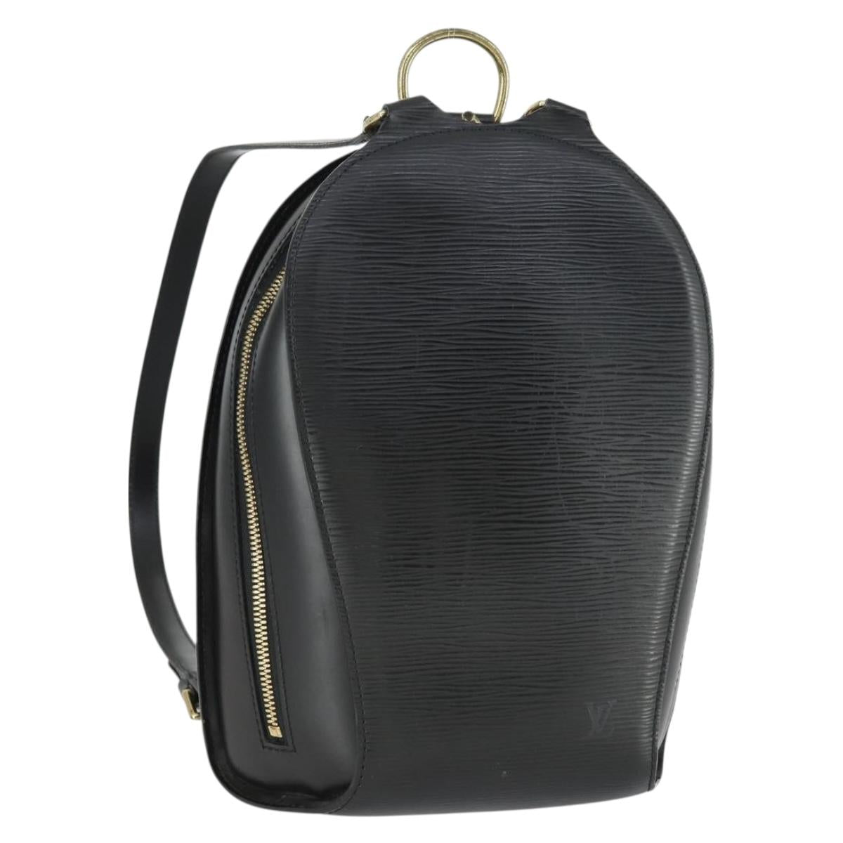 LOUIS VUITTON Epi Mabillon Backpack Black M52232 LV Auth 169981