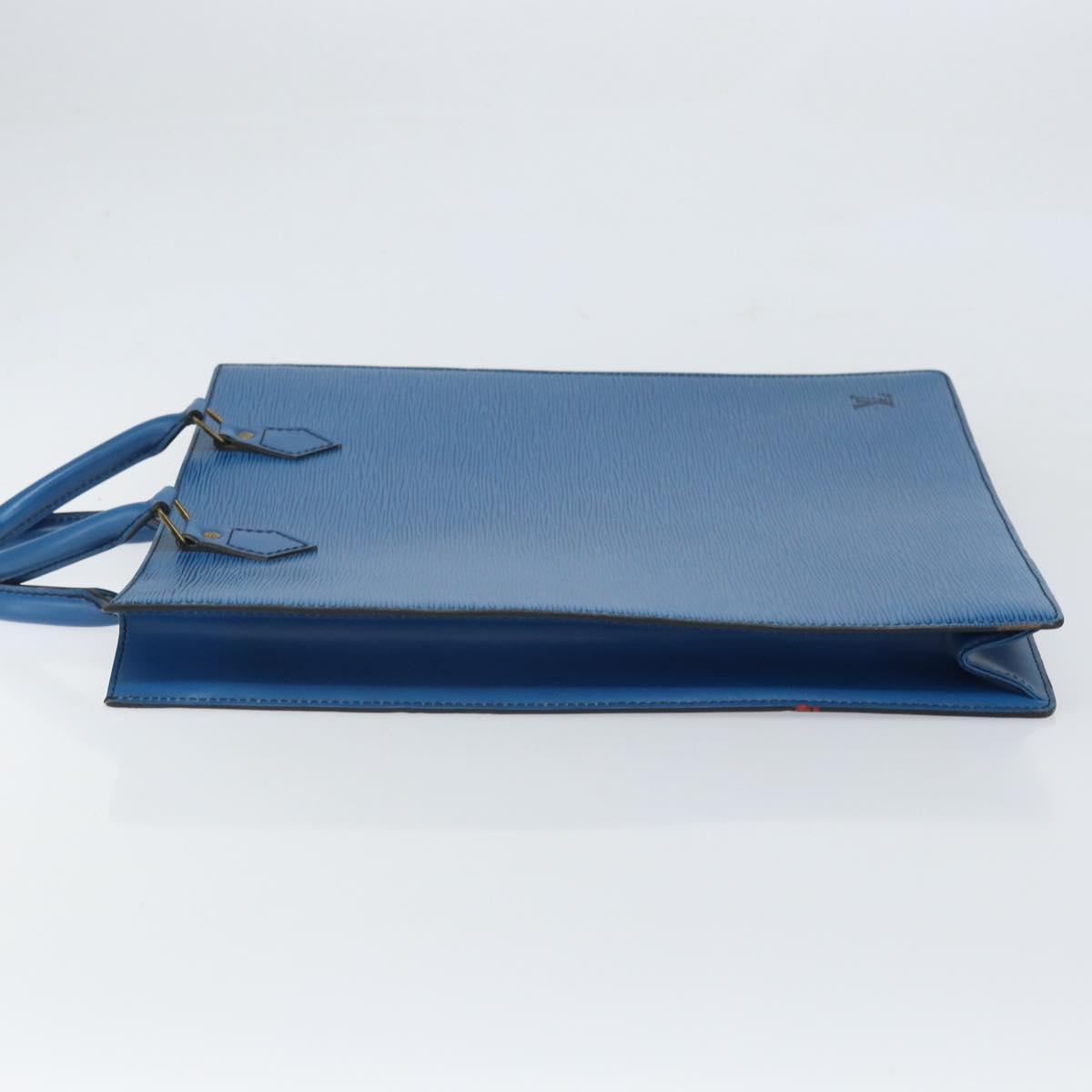LOUIS VUITTON Epi Sac Plat Hand Bag Blue M52075 LV Auth 169982