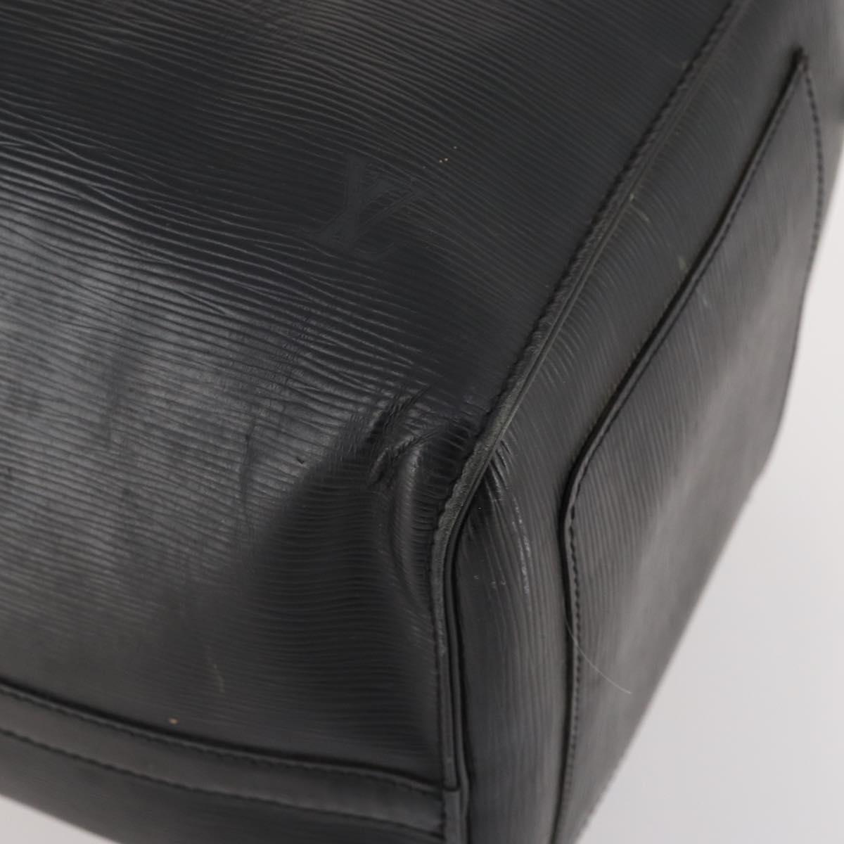 LOUIS VUITTON Epi Keepall 50 Boston Bag Black M42962 LV Auth 169987